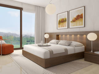 Diseño y decoración de Dormidorios, Taller de Interiores Mediterraneos Taller de Interiores Mediterraneos Modern style bedroom