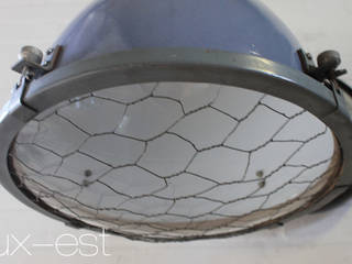 "DOVE" Fabriklampe Design Industrie Lampe Emaille Blau Vintage, Lux-Est Lux-Est Industrial style dining room Metal Lighting