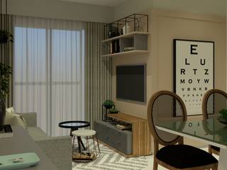 Apartamento JPA, Studio BRTA Studio BRTA 스칸디나비아 거실