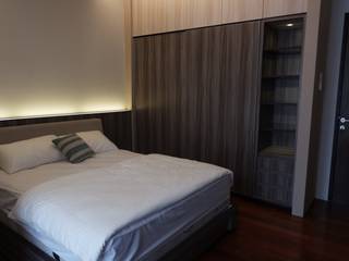 Kamar kamar tidur masculine modern house, Exxo interior Exxo interior Modern style bedroom Plywood