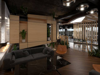 Kafe - İç Mekan, Dündar Design - Mimari Görselleştirme Dündar Design - Mimari Görselleştirme Modern Dining Room