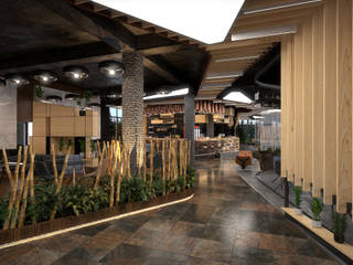 Kafe - İç Mekan, Dündar Design - Mimari Görselleştirme Dündar Design - Mimari Görselleştirme Modern dining room
