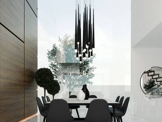 Casa Zona P, Besana Studio Besana Studio 미니멀리스트 다이닝 룸