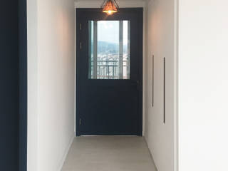 용인 수지구 복층 아파트 48PY, 그리다집 그리다집 現代風玄關、走廊與階梯