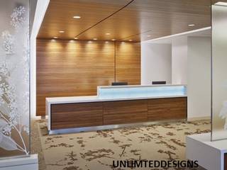 office Reception, unlimteddesigns/bansal designs unlimteddesigns/bansal designs Коммерческие помещения Фанера