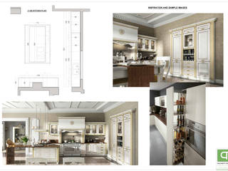 Progetto esecutivo di cucina classica - Teheran (IRAN), Architetto Libero Professionista Architetto Libero Professionista Kitchen