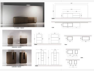 Collezione di arredi d'interni, Architetto Libero Professionista Architetto Libero Professionista 现代客厅設計點子、靈感 & 圖片