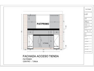 LEVANTAMIENTO ARQUITECTÓNICO - LOCAL PATPRIMO- SEDE TUNJA, Arquitectura SS Arquitectura SS Espacios comerciales