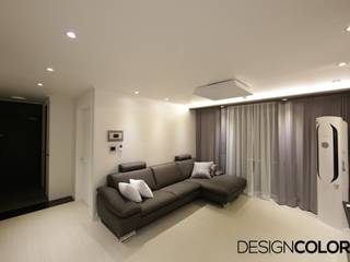 용산구 효창동 세양청마루 아파트인테리어 23평, DESIGNCOLORS DESIGNCOLORS Ruang Keluarga Modern