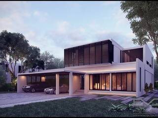 The Grand, Pattaya, evodezign co.,ltd. evodezign co.,ltd. Modern houses