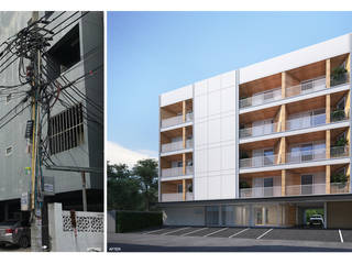 Manis Apartment, evodezign co.,ltd. evodezign co.,ltd. พื้นที่เชิงพาณิชย์