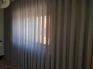 Cortinados, Susana Vale interiores Susana Vale interiores 모던스타일 침실 대나무 녹색