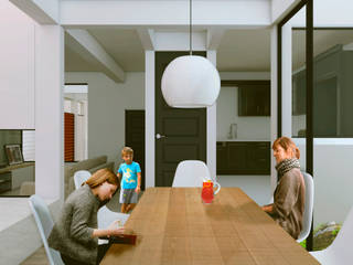 Casa Moreno Madrid, Variable Arquitectura Variable Arquitectura Modern dining room Wood Wood effect