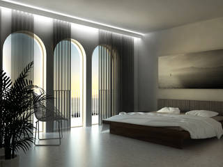 Cornice led per tenda - EL802, Eleni Lighting Eleni Lighting Modern style bedroom