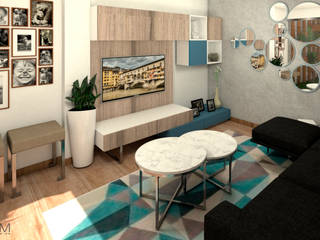 ​•DISEÑO SALA COMEDOR•, SPAZIUM ARQUITECTURA INTERIOR SPAZIUM ARQUITECTURA INTERIOR 獨棟房