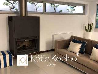 Moradia em Barcelos, Atelier Kátia Koelho Atelier Kátia Koelho Modern living room