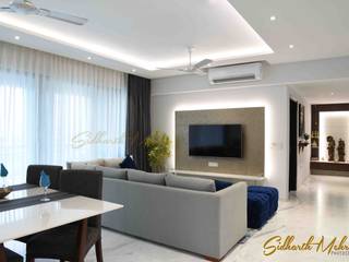 Apartment in TATA Primanti , Sector 72 , Gurgaon, Sidharth Mehra Photography Sidharth Mehra Photography غرفة المعيشة