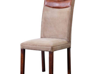 CHAIRS , MAKERS ART EXPORT MAKERS ART EXPORT Comedores rurales Cuero Gris