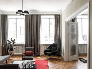 WARSZAWA FILTRY, Loft Kolasiński Loft Kolasiński Eclectic style living room Wood Wood effect