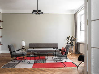 WARSZAWA FILTRY, Loft Kolasiński Loft Kolasiński Living room Wood Multicolored