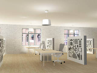 Office, Raum und Mensch Raum und Mensch Commercial spaces Wood Black