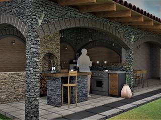 Cocina jardín, ARGAL Arquitectura-Arte-Diseño ARGAL Arquitectura-Arte-Diseño 廚房