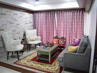 3BHK @ Rustomjee, Thane, InDeCo InDeCo 客廳 石器