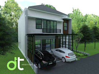 PROJECT CIBINONG KABUPATEN BOGOR, Rumah Desain Tropis Rumah Desain Tropis Casas modernas