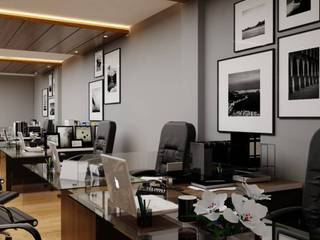 design interior office room GMF Aeroasia at Bandara Soekarno Hatta, Aray Interindo Aray Interindo