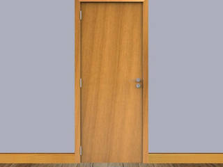 Porta envernizada (interna), Portas Jaraguá Portas Jaraguá Rustic style doors Wood Wood effect