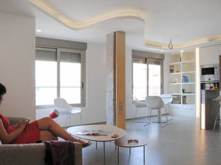 Apartamento Victoria, Loft 26 Loft 26 Livings de estilo moderno Cerámico Blanco