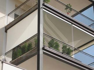 Toldos para patios y terrazas, Interiorismo 3P Interiorismo 3P Varandas, alpendres e terraços