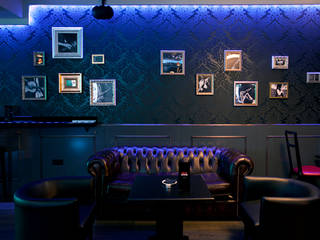 Diseño y decoración de un bar musical en Madrid, Muka Design Lab Muka Design Lab Commercial spaces Purple/Violet