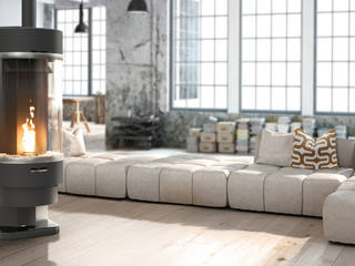 RISCALDAMENTO: STUFA O CAMINO?, Tonazzo Srl Tonazzo Srl Modern living room