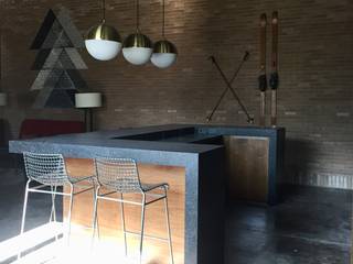 BAR: Cavas de estilo  por Athalia cocinas y Carpinteria 