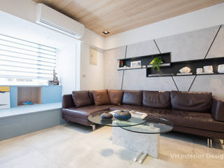 板橋施公館, VH INTERIOR DESIGN VH INTERIOR DESIGN Livings de estilo moderno