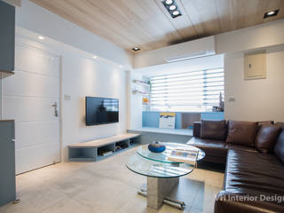 板橋施公館, VH INTERIOR DESIGN VH INTERIOR DESIGN Modern living room