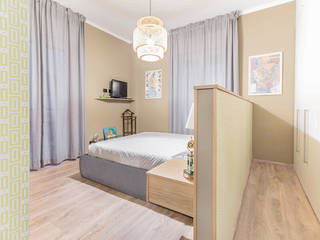 Ristrutturazione appartamento di 80 mq a Brescia, Facile Ristrutturare Facile Ristrutturare Scandinavian style bedroom