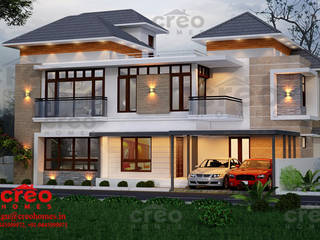 в современный. Автор – Creo Homes Pvt Ltd, Модерн