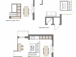 Creativiteit, Schoonheid en Moderniteit Perfect Gecombineerd: Ontdek dit Penthouse!, MEF Architect MEF Architect Muebles de cocinas Vidrio