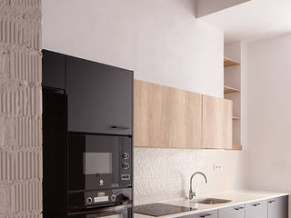 Rocafull 10, osb arquitectos osb arquitectos Kitchen units Wood Wood effect