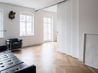 Wohnung mit Aussicht, Sehw Architektur Sehw Architektur Salon moderne