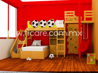 CDMX , FICARE FICARE Modern nursery/kids room Solid Wood Multicolored