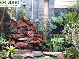 Reief Tebing Air Terjun, Alam Asri Landscape Alam Asri Landscape Garden Pond Stone Red