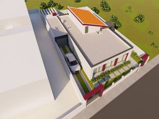 Habitação Unifamiliar - Casa 36 - Penteado, Setúbal, JMarq. arquitetura & design JMarq. arquitetura & design บ้านและที่อยู่อาศัย