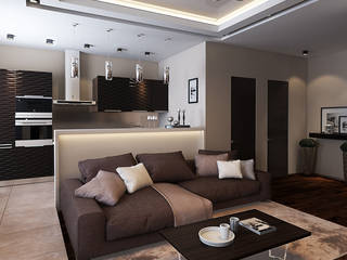 Дизайн проект 3-х комнатной квартиры в современном стиле, ЕвроДом ЕвроДом