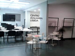 Centro de Joalharia - Lisboa, JMarq. arquitetura & design JMarq. arquitetura & design Modern Study Room and Home Office