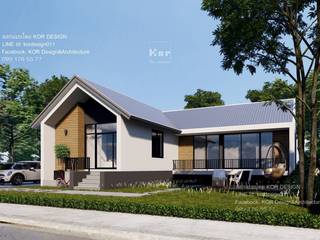 งานออกแบบบ้านชั้นเดียว รหัส MD1-001 , K.O.R. Design&Architecture K.O.R. Design&Architecture Maison individuelle