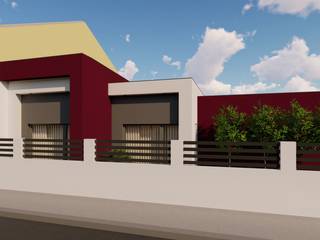 Habitação Unifamiliar - Casa 2 - Moita, Setúbal, JMarq. arquitetura & design JMarq. arquitetura & design Дома в стиле модерн