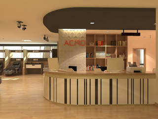 งานตกแต่งภายใน ACRO Ward Center, raintree design studio raintree design studio Внутрішній сад